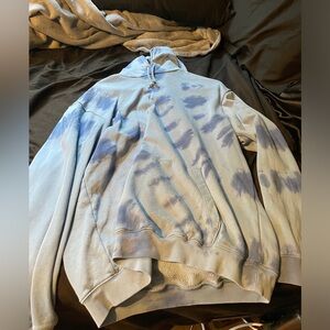 GAP medium blue&white hoodie